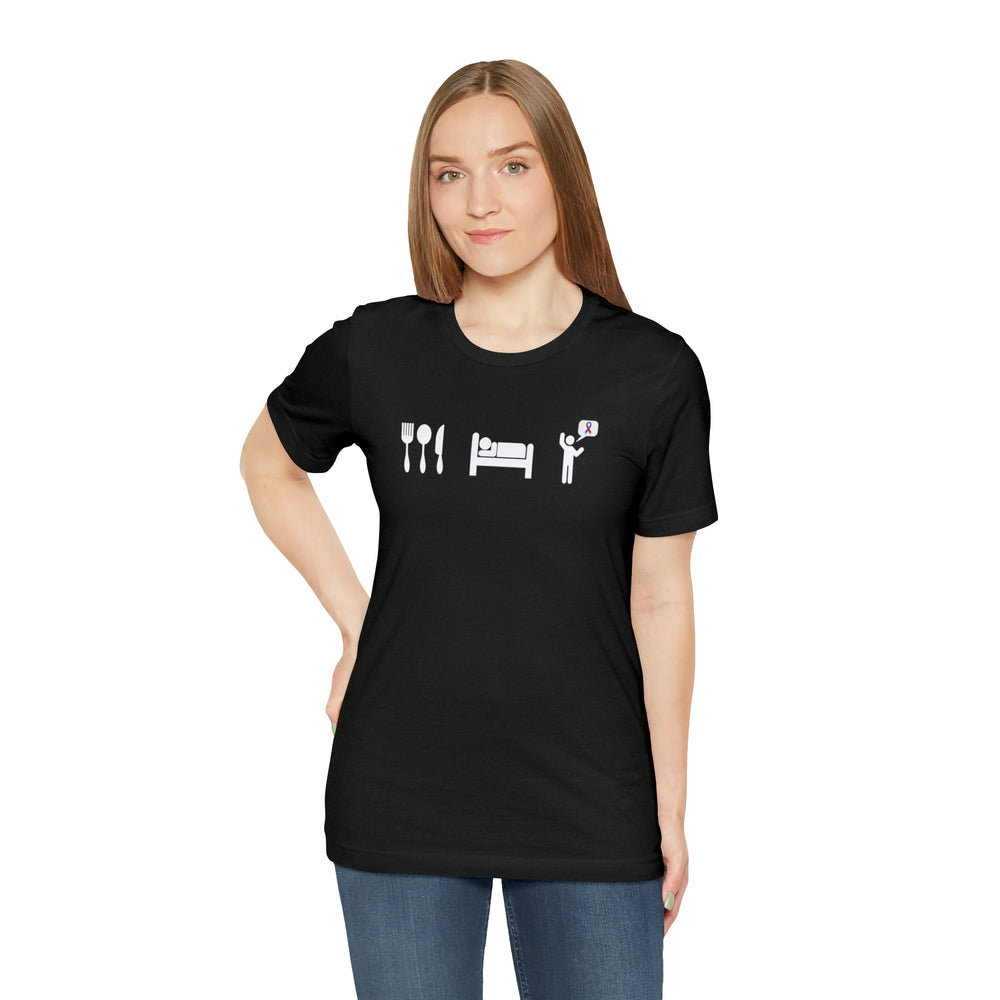 
                  
                    Eat, Sleep, Advocate Unisex Tee
                  
                