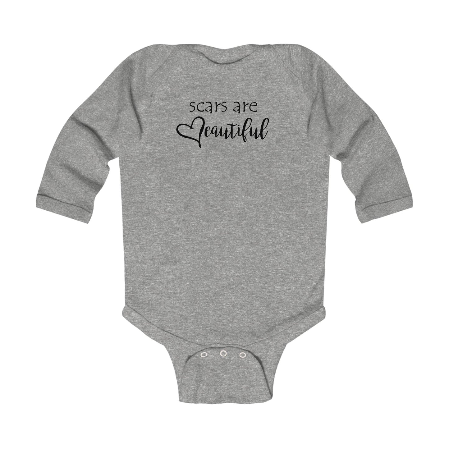 Scars Are Beautiful Long-Sleeve Onesie