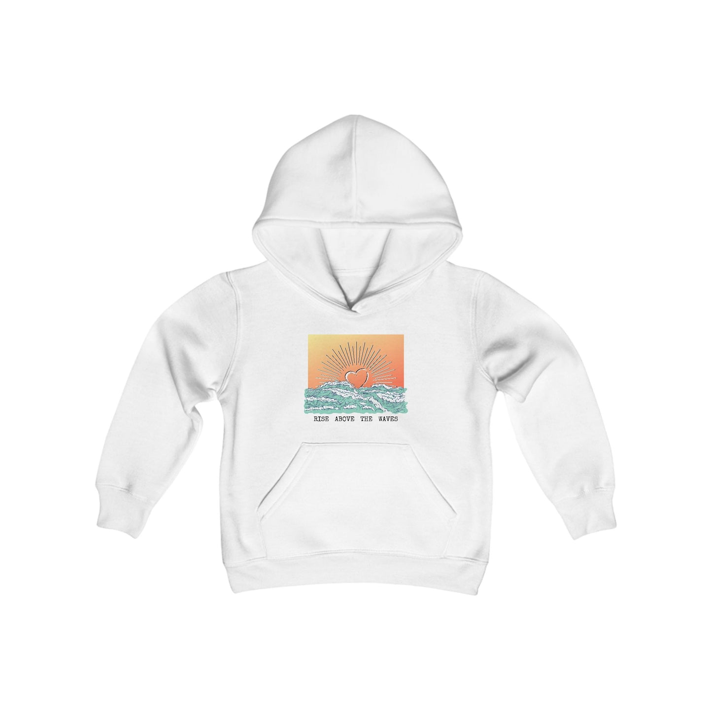 Rise Above the Waves Kids Hoodie