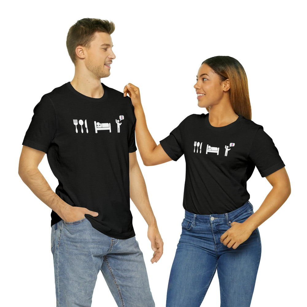 
                  
                    Eat, Sleep, Advocate Unisex Tee
                  
                