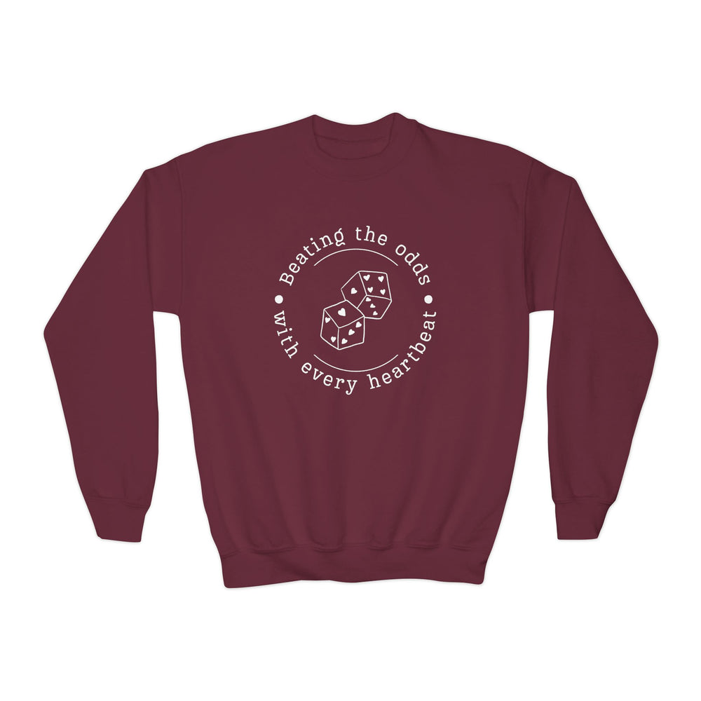 
                  
                    Beating the Odds Youth Crewneck Sweatshirt
                  
                