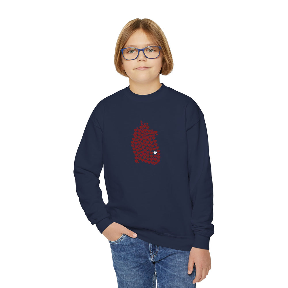 
                  
                    1 in 100 Hearts Youth Crewneck Sweatshirt
                  
                