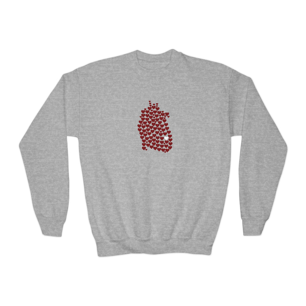 
                  
                    1 in 100 Hearts Youth Crewneck Sweatshirt
                  
                