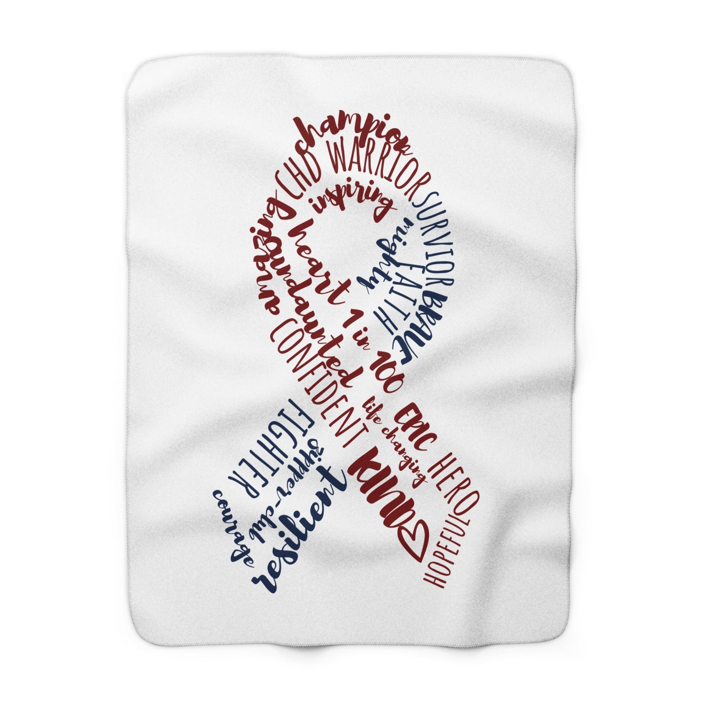 *NEW!* CHD Awareness Ribbon Fleece Blanket