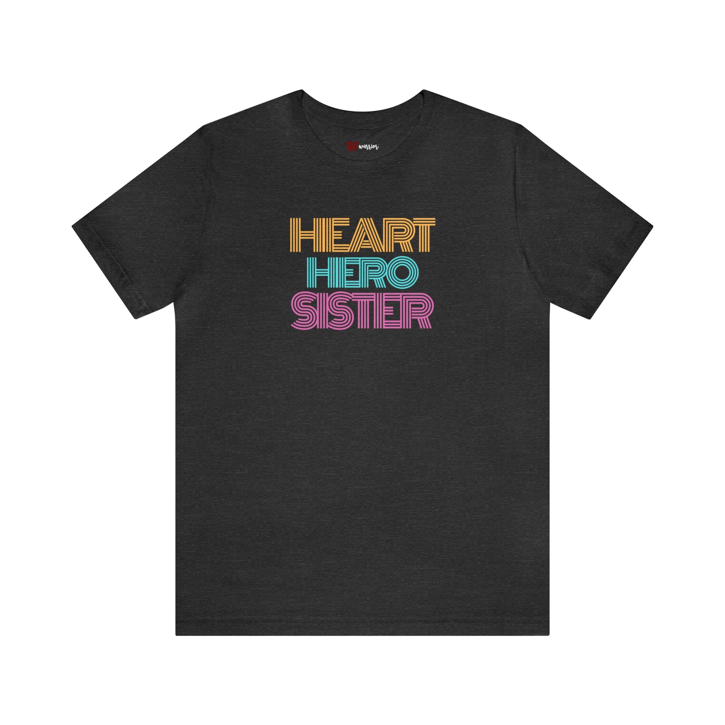 Heart Hero Sister Retro Unisex Tee