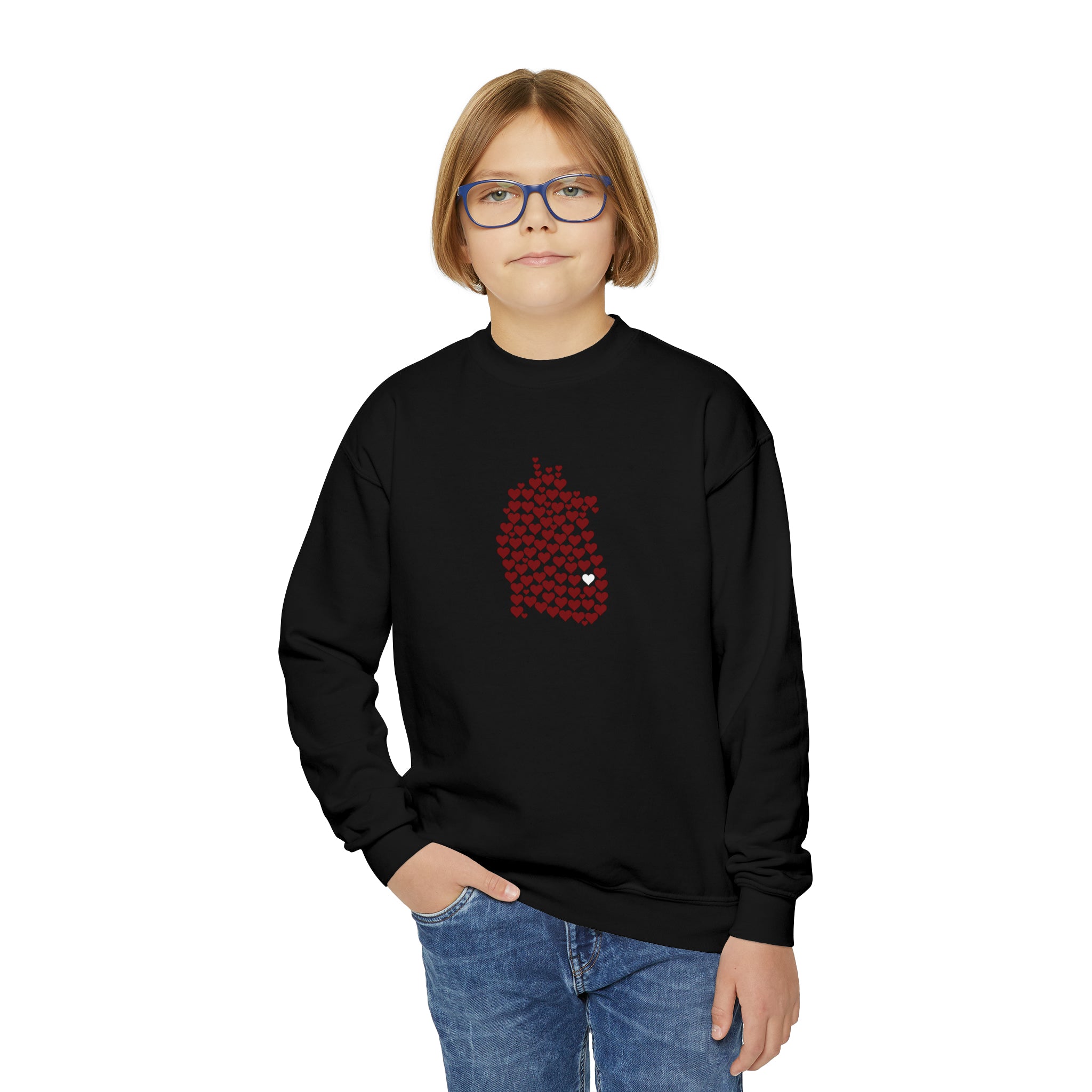 1 in 100 Hearts Crewneck Sweatshirt – CHD warrior