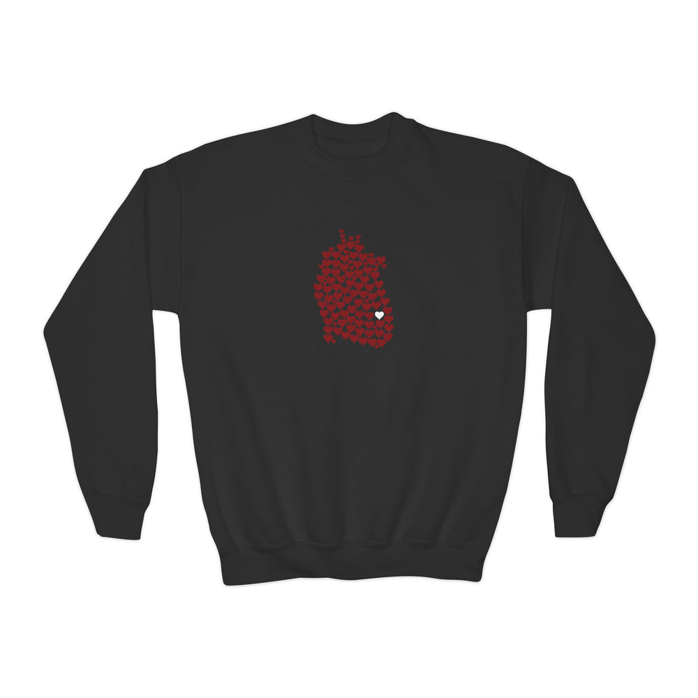 
                  
                    1 in 100 Hearts Youth Crewneck Sweatshirt
                  
                