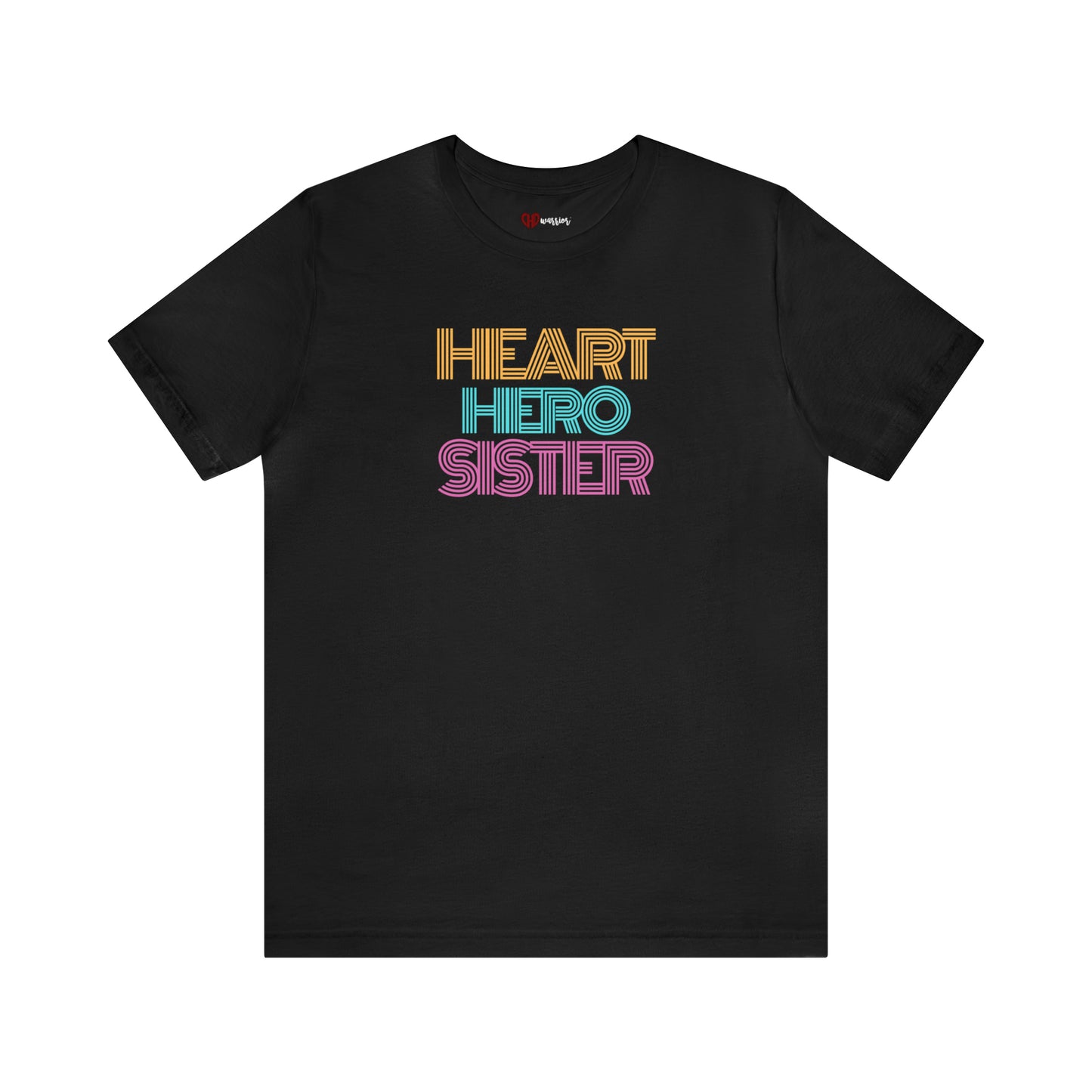 Heart Hero Sister Retro Unisex Tee