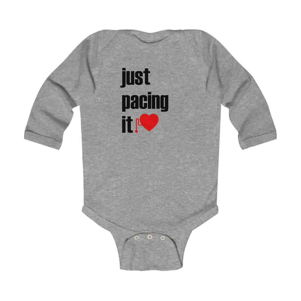 Just Pacing It Long-Sleeve Onesie