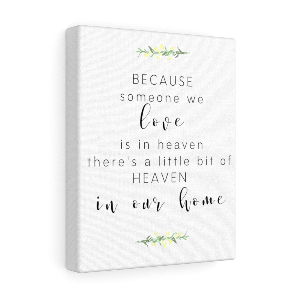 "Someone we Love is in Heaven" Wrapped Canvas - CHD warrior