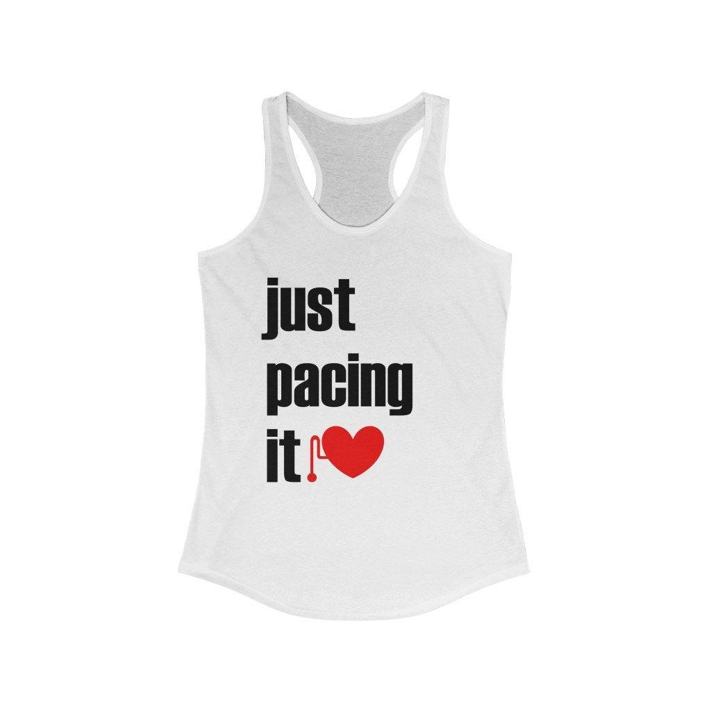 Just Pacing It Slim Fit Racerback Tank - CHD warrior