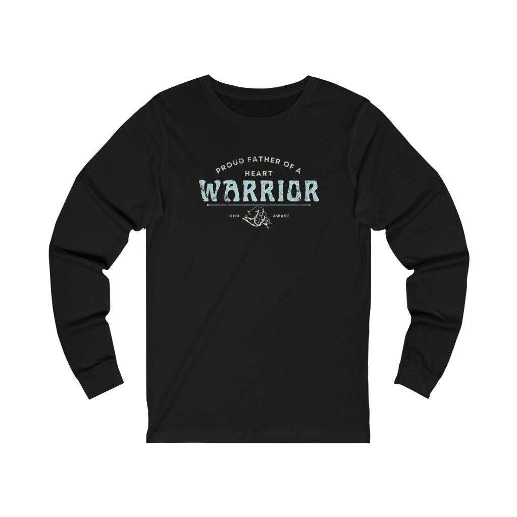 Proud Father of a Heart Warrior Long Sleeve Tee