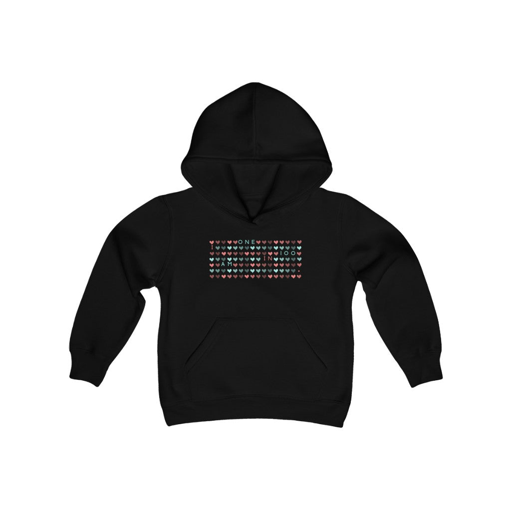 I Am One in 100 Kids Hoodie