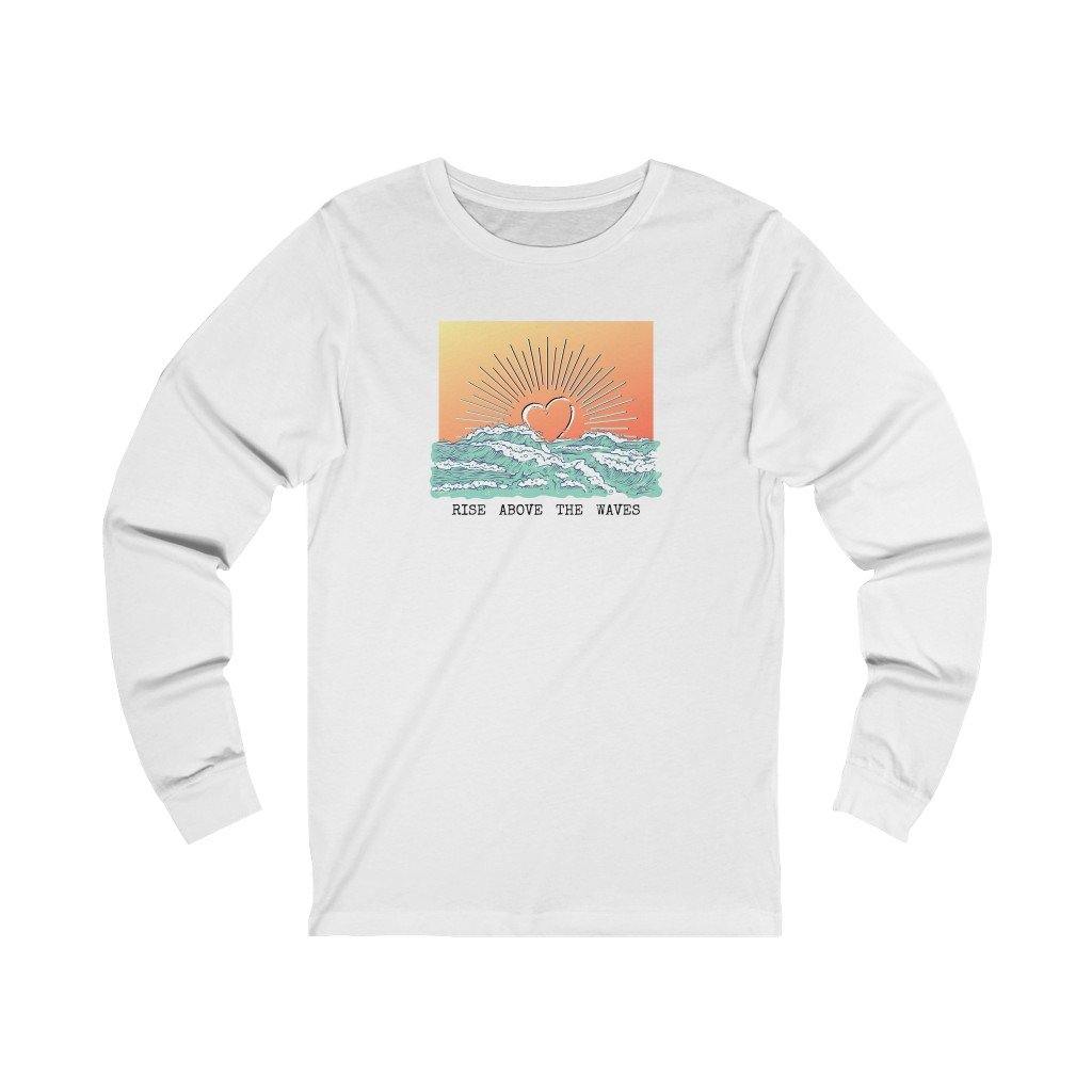 Rise Above the Waves Long Sleeve Tee - CHD warrior